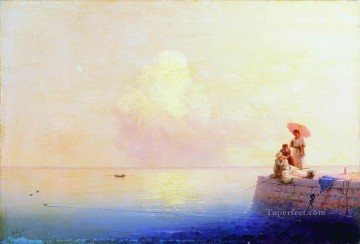 Ivan Aivazovsky mar en calma Paisaje marino Pinturas al óleo